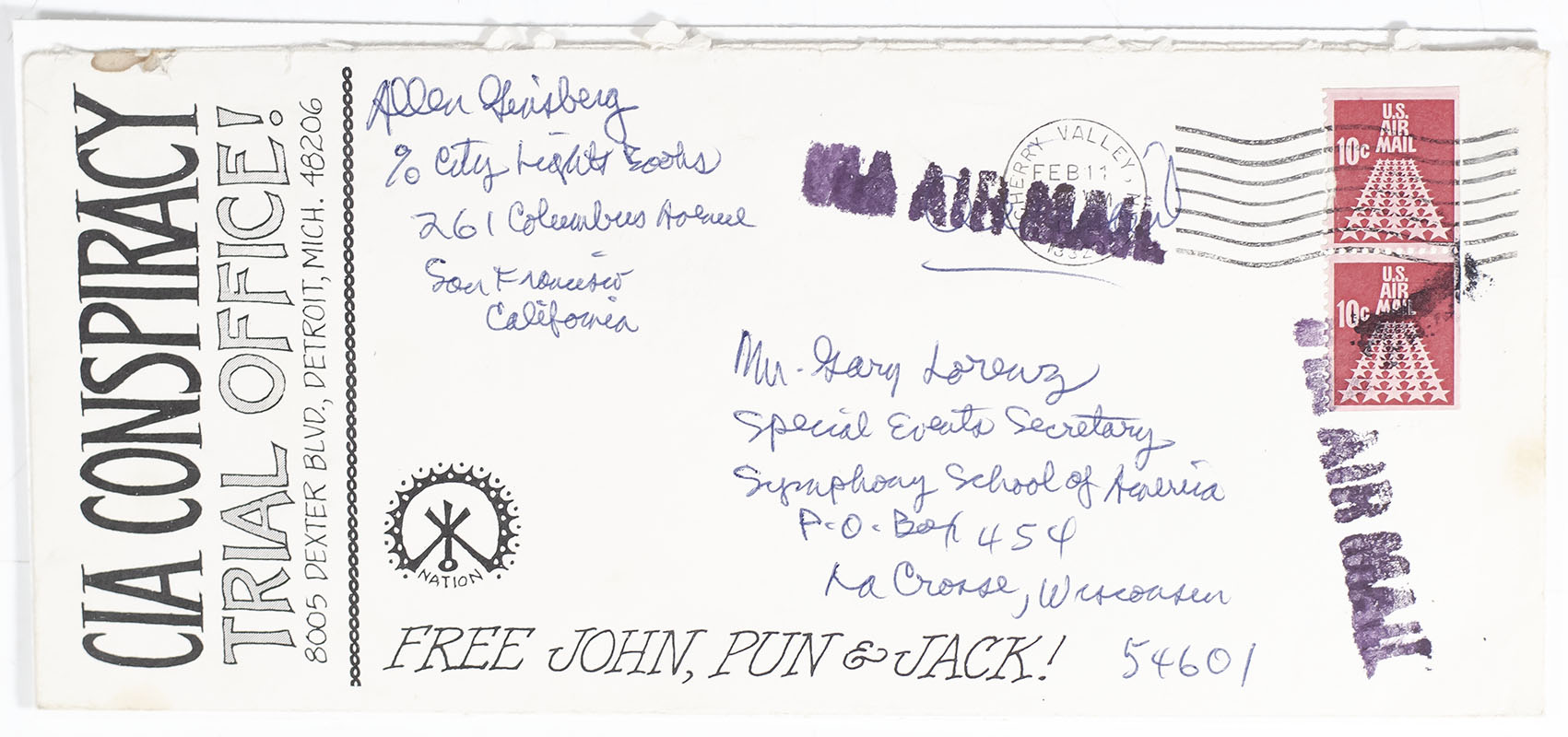 Allen Ginsberg Autograph Letter Signed.