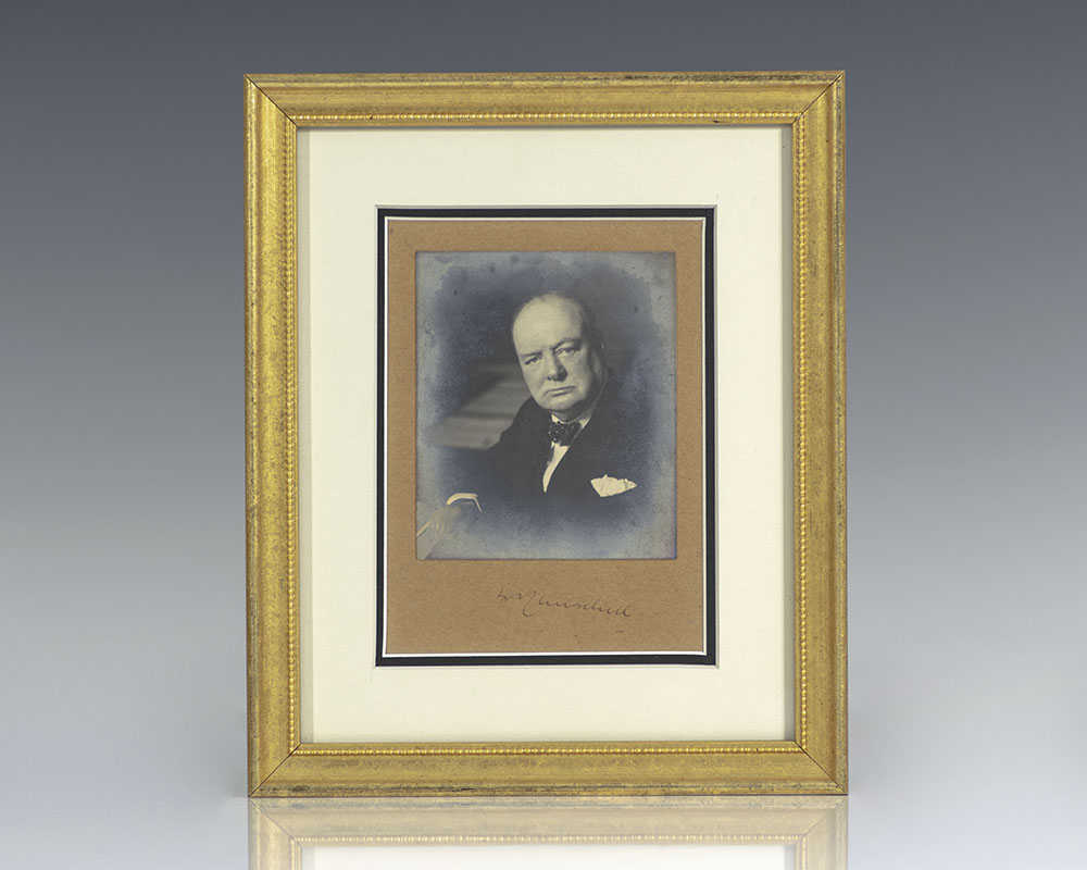 Winston S. Churchill Signed Photograph.