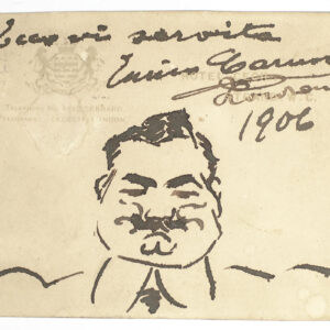 Enrico Caruso Signed Postcard.