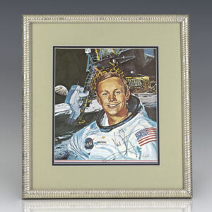 Neil Armstrong Signed Portrait.