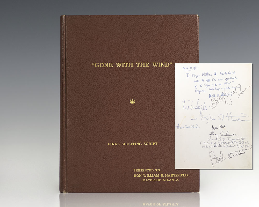 Gone With the Wind Signed Final Shooting Script.