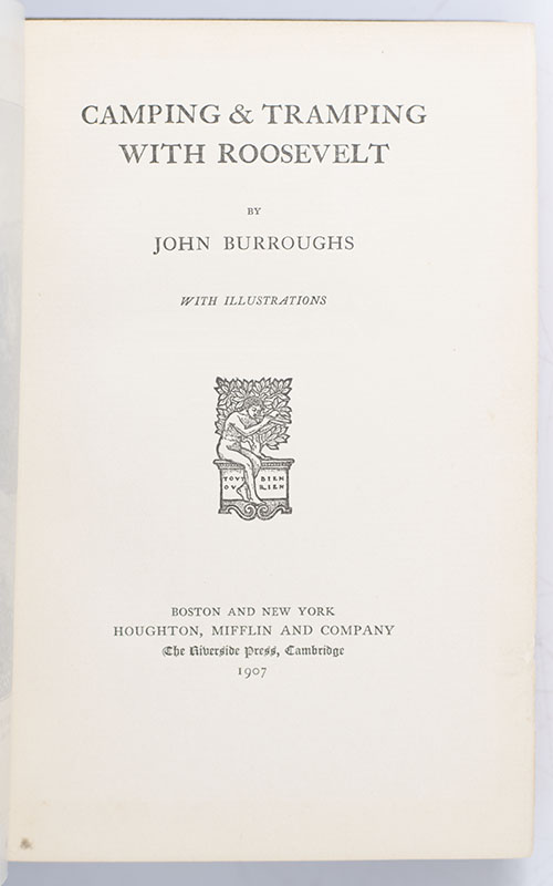 Camping & Tramping With Roosevelt.