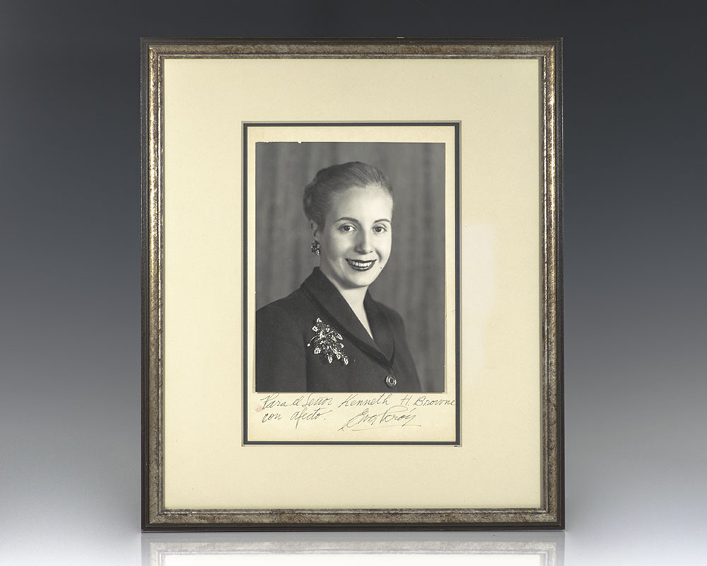 Eva Perón Signed Photograph.