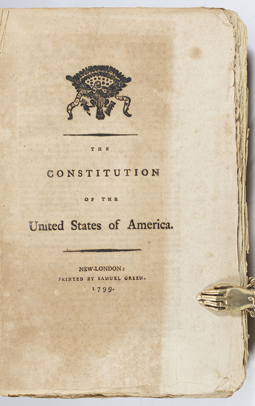 The Constitution of the United States of America with A Journal of the Proceedings of the Third Session of the Fifth Congress of the United States.