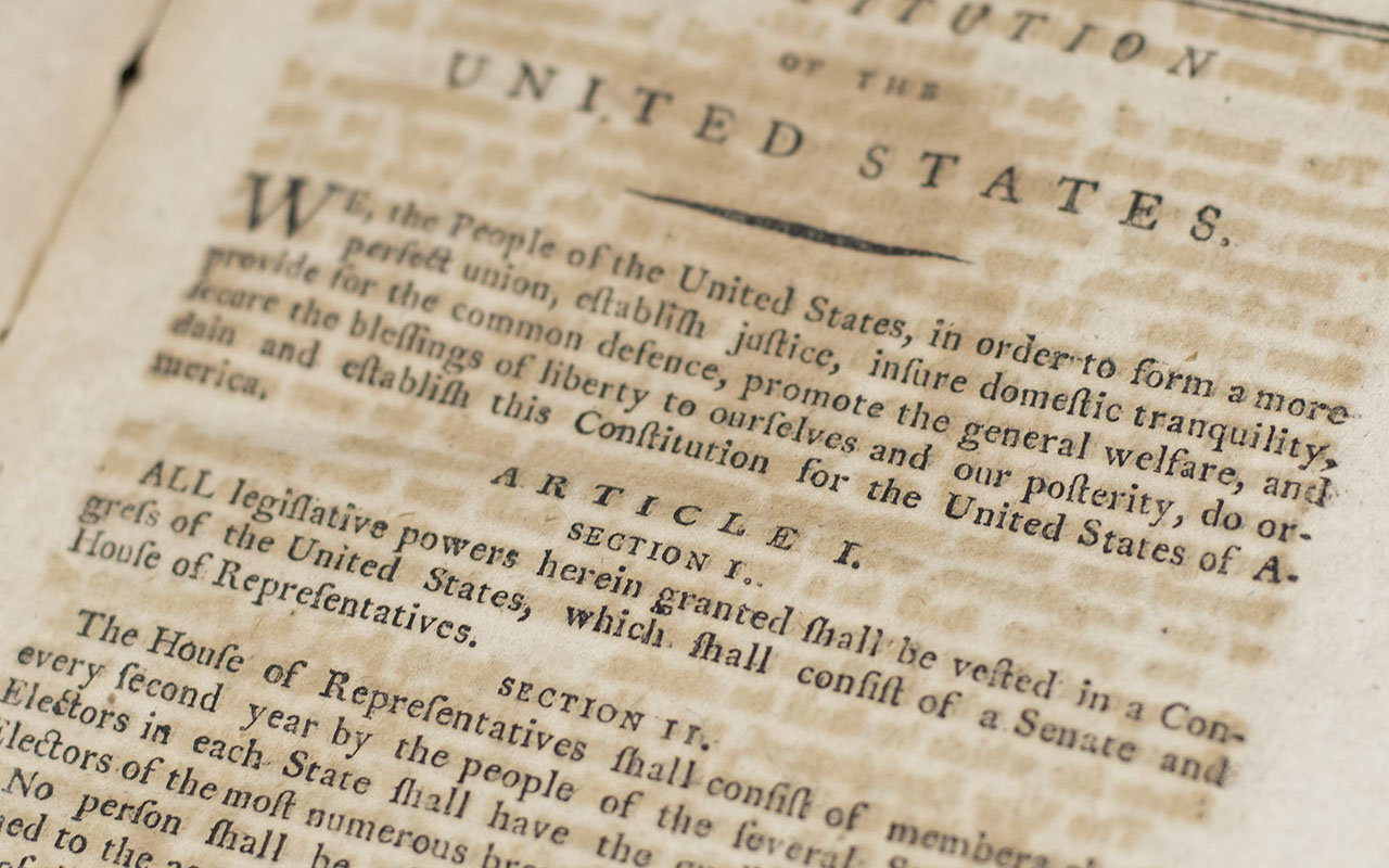 The Constitution of the United States of America with A Journal of the Proceedings of the Third Session of the Fifth Congress of the United States.