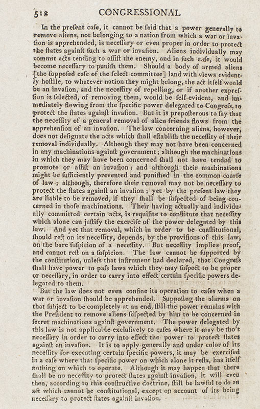The Constitution of the United States of America with A Journal of the Proceedings of the Third Session of the Fifth Congress of the United States.