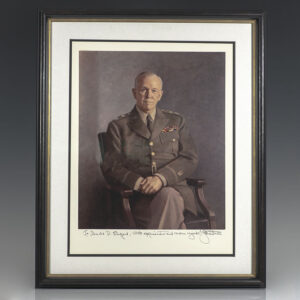 General George C. Marshall Signed Portrait.
