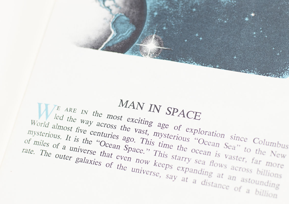 Buzz Aldrin, Alan Shepard, Wally Schirra, Charlie Duke, Alan Bean, Richard Gordon, Michael Collins and Frank Borman Signed Man In Space Program.
