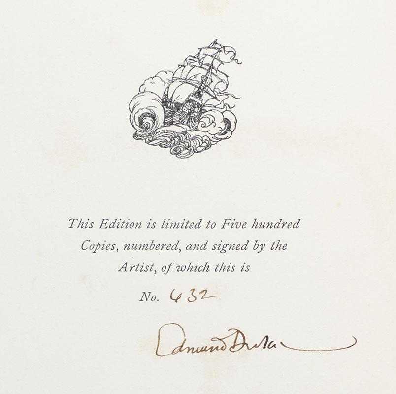 Shakespeare's Comedy of The Tempest with Illustrations by Edmund Dulac.