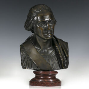 Jean-Antoine Houdon George Washington Bronze Bust.