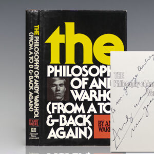 The Philosophy of Andy Warhol (From A to B and Back Again).