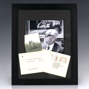 Enzo Ferrari Signed Note.