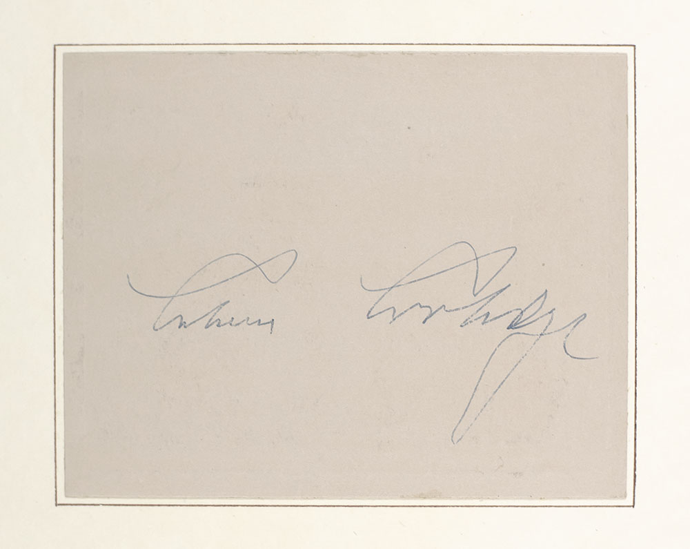 Autographs of the Presidents of the United States of America.