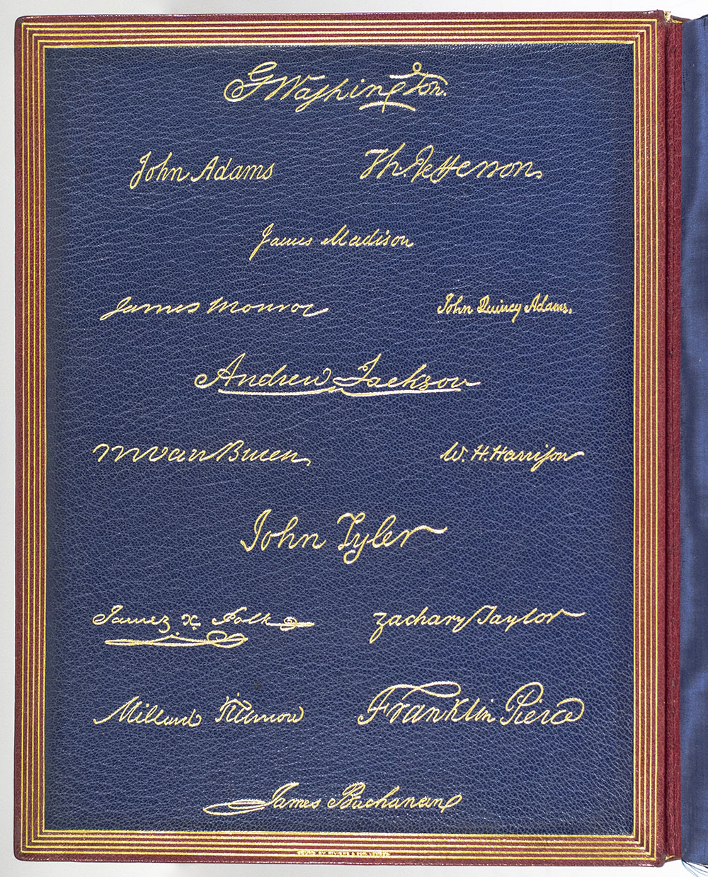 Autographs of the Presidents of the United States of America.