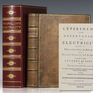 Rare First Complete Edition of Franklin's Experiments and Observations on Electricity, Made at Philadelphia in America
