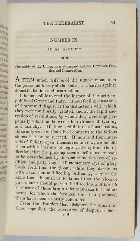 The Works of Alexander Hamilton; Comprising His Most Important Official Reports; An Improved Edition of The Federalist, on the New Constitution, Written in 1788; and Pacificus.