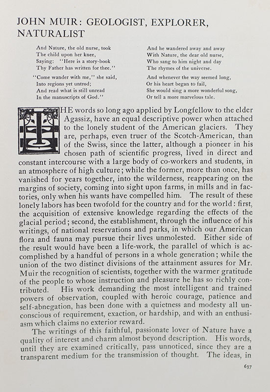 John Muir Periodical Collection.