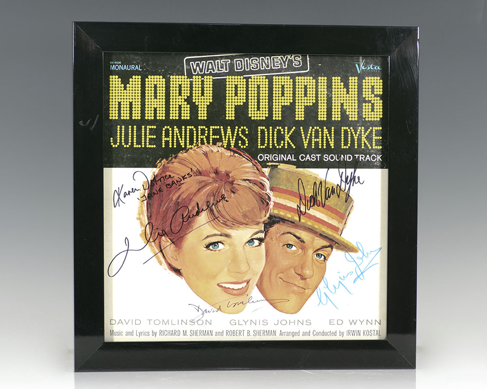 Walt Disney’s Mary Poppins Original Cast Soundtrack Signed LP.