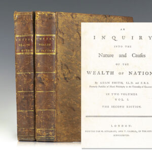 An Inquiry into the Nature and Causes of the Wealth of Nations.