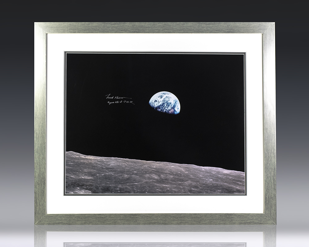 Frank Borman Signed ‘Earthrise’ Photograph.