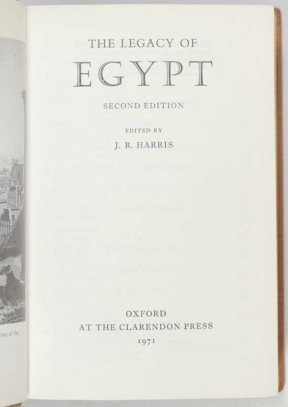 The Legacy of Egypt.