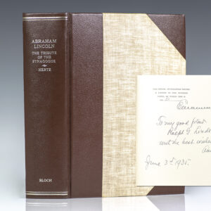 Abraham Lincoln: The Tribute of the Synagogue.