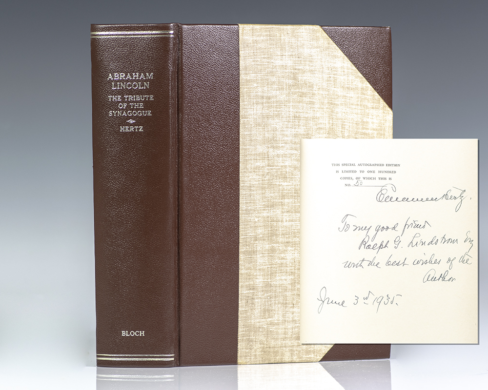 Abraham Lincoln: The Tribute of the Synagogue.