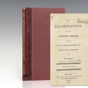 The Examination of the President's Message at the Opening of Congress December 7, 1801.