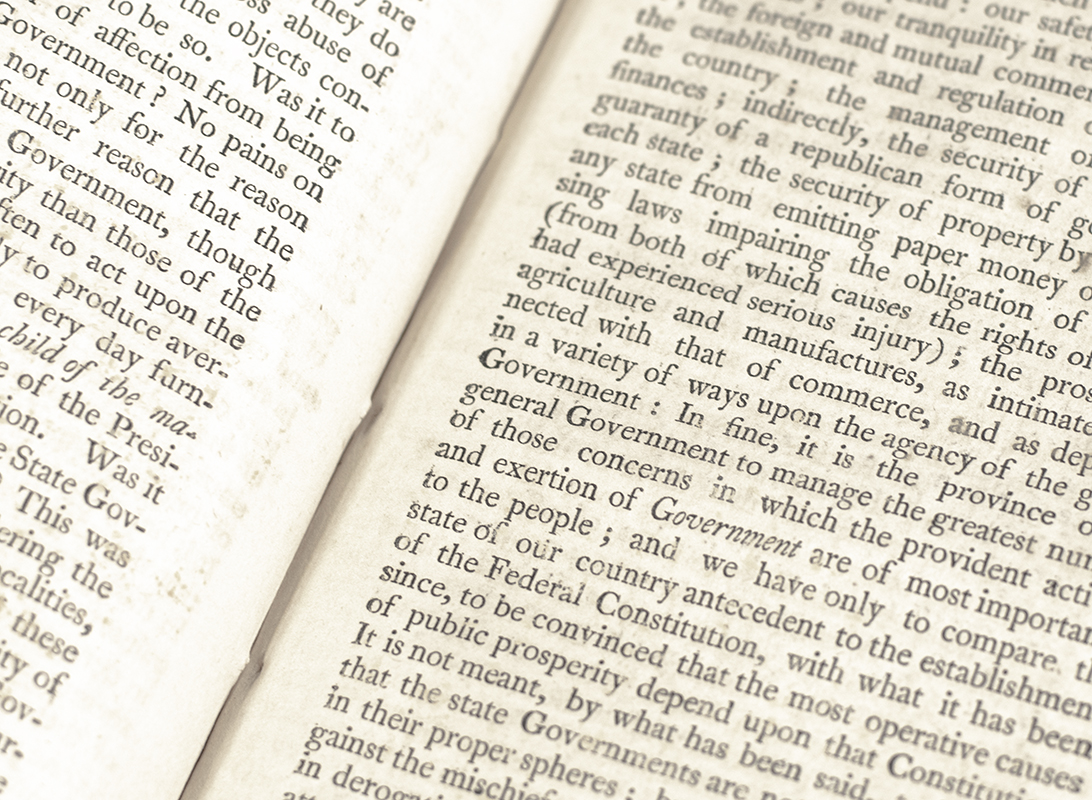 The Examination of the President's Message at the Opening of Congress December 7, 1801.