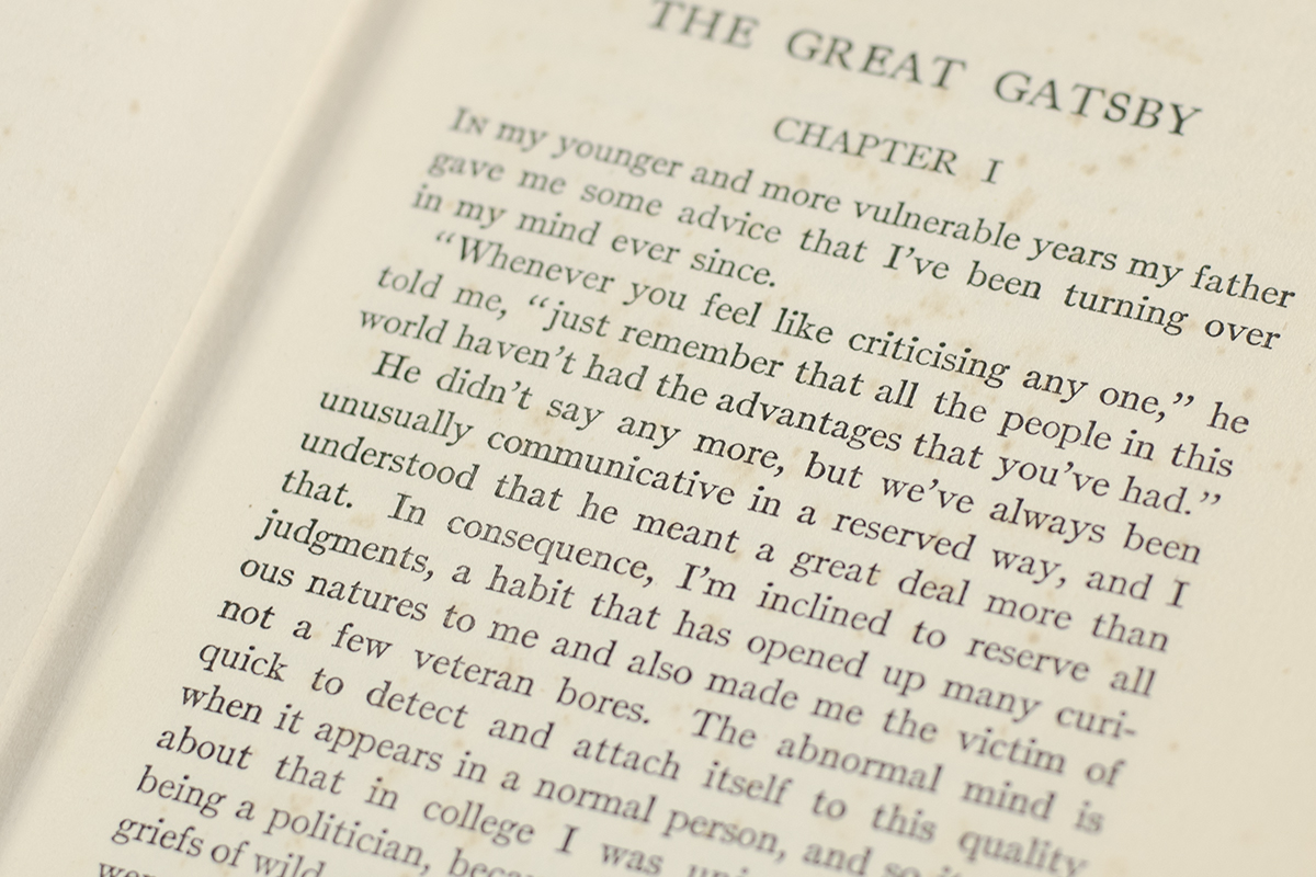 The Great Gatsby.