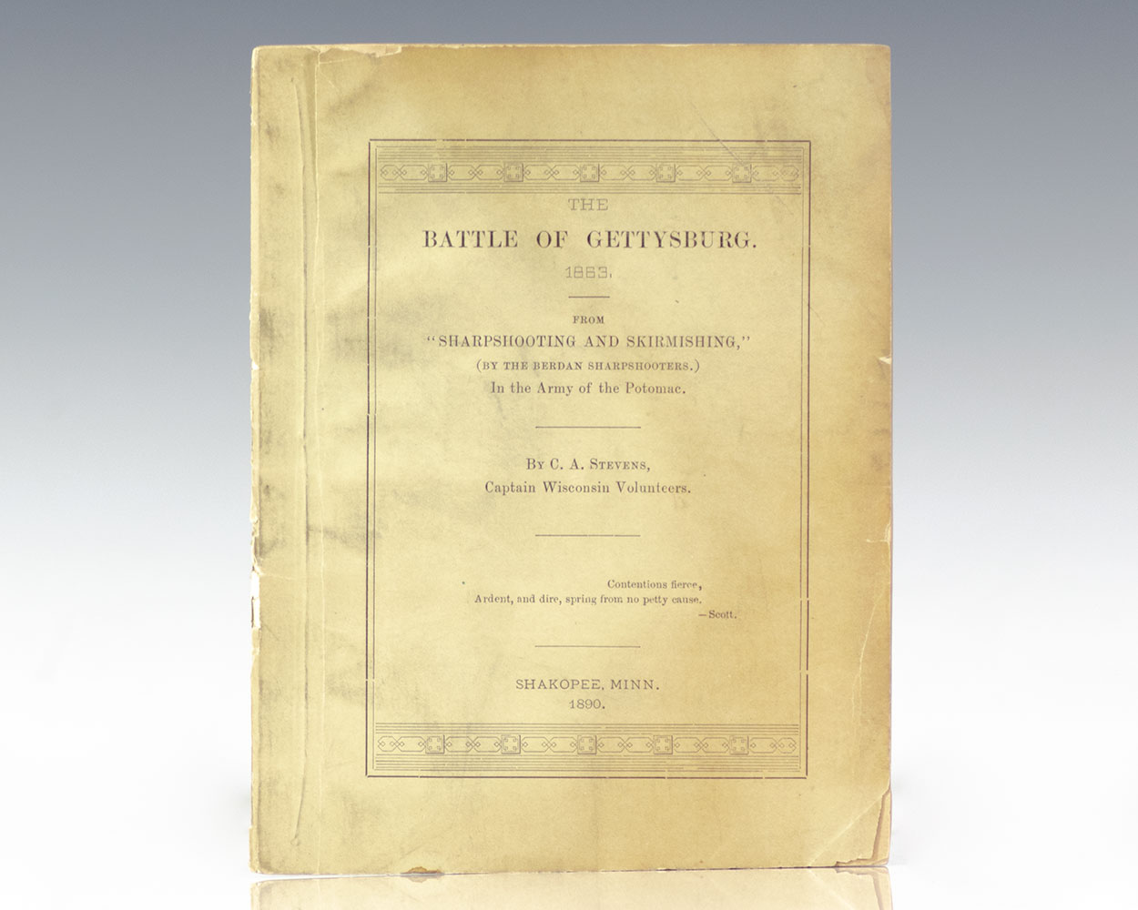 The Battle of Gettysburg. 1863, From “Sharpshooting and Skirmishing,” (By the Berdan Sharpshooters.) In the Army of the Potomac.