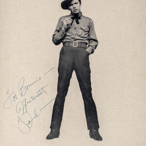 Frank Sinatra Signed "Johnny Concho" Poster.