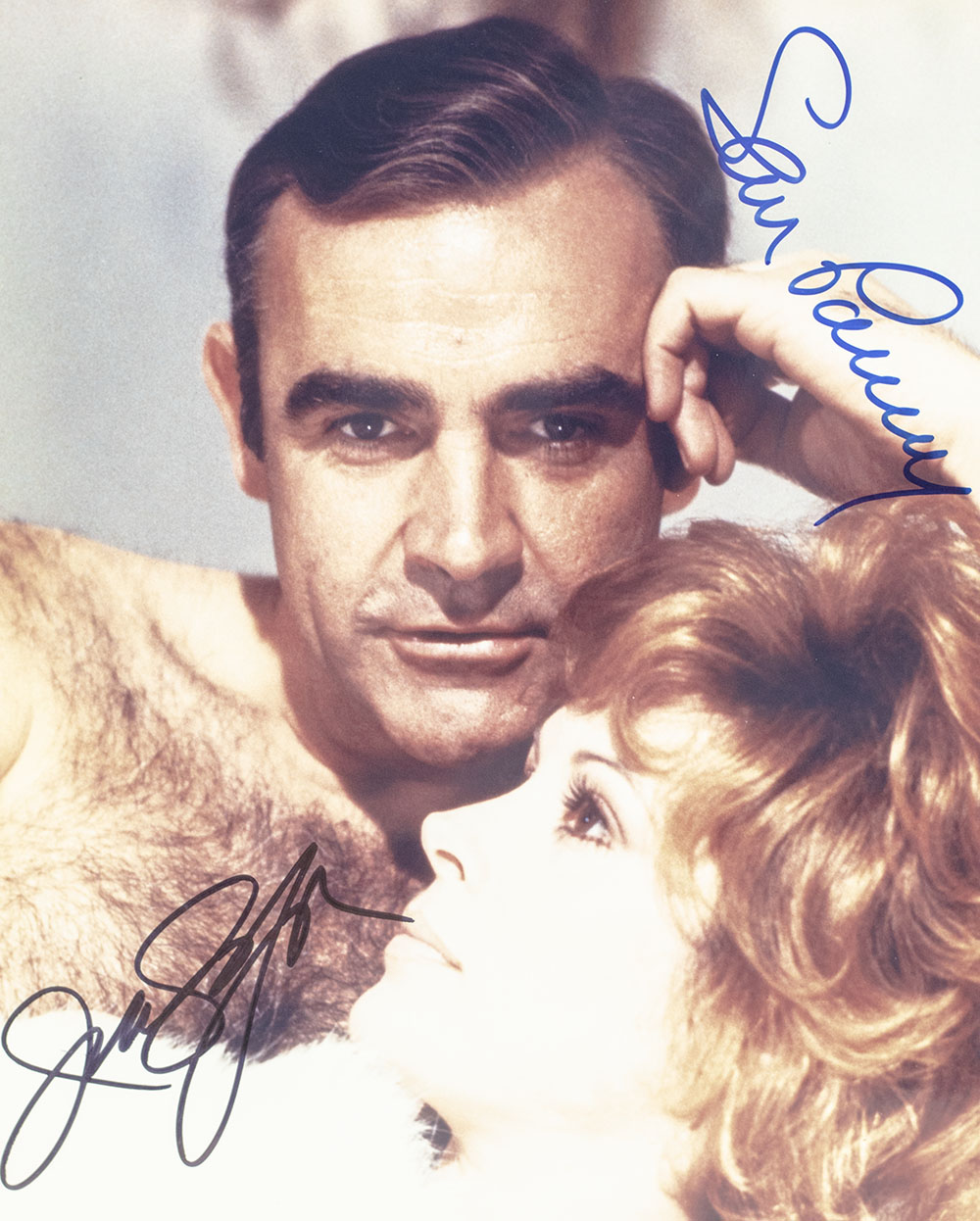 Sean Connery and Jill St. John Signed James Bond Photograph.