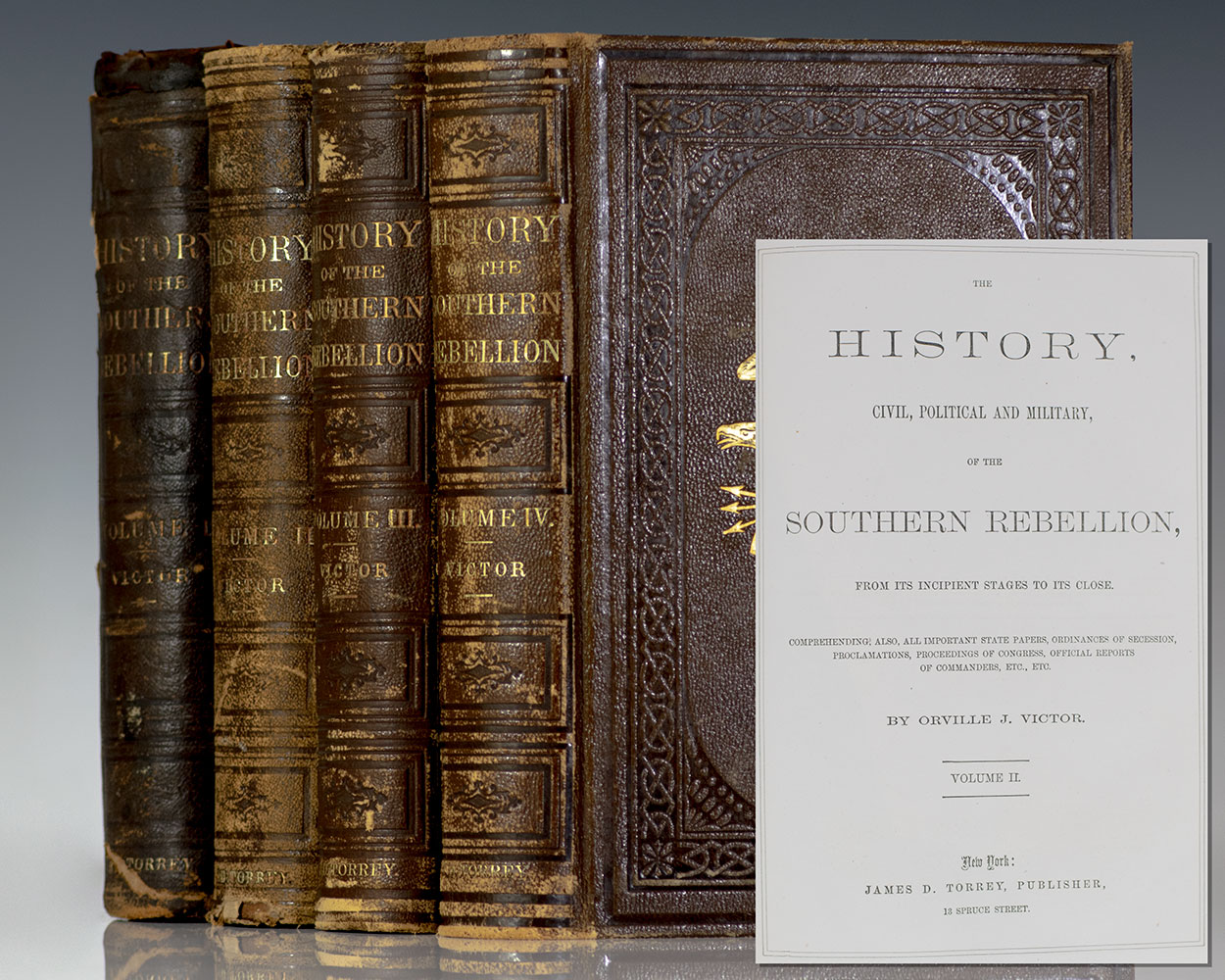 The History, Civil, Political & Military of the Southern Rebellion, From its Incipient Stages to its Close.