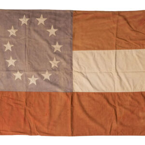 11-Star "Stars and Bars" Confederate States of America Flag.