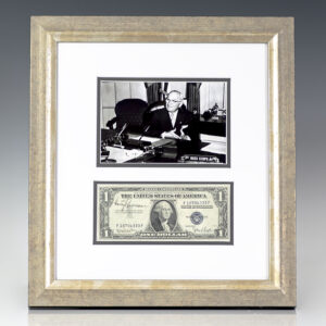 Harry S. Truman Signed Dollar Bill.
