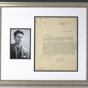 George Orwell Typed Letter Signed.