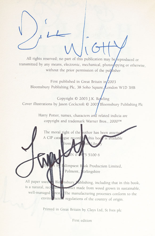 Harry Potter and the Order of the Phoenix.