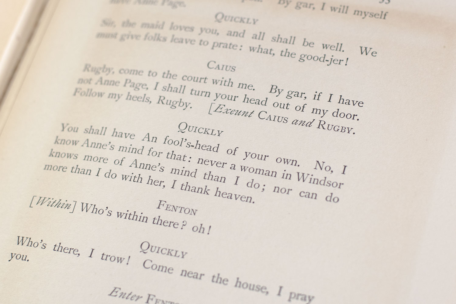 The Merry Wives of Windsor.