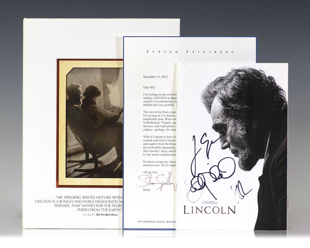 Lincoln: A Steven Spielberg Film Limited Advance Screening Copy.