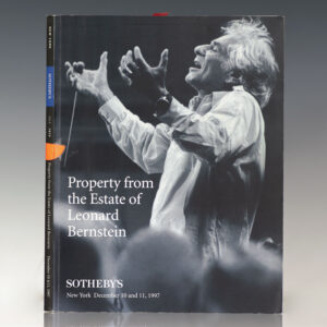 A Legend: Property from the Estate of Leonard Bernstein Sotheby's December 1997 Catalog.