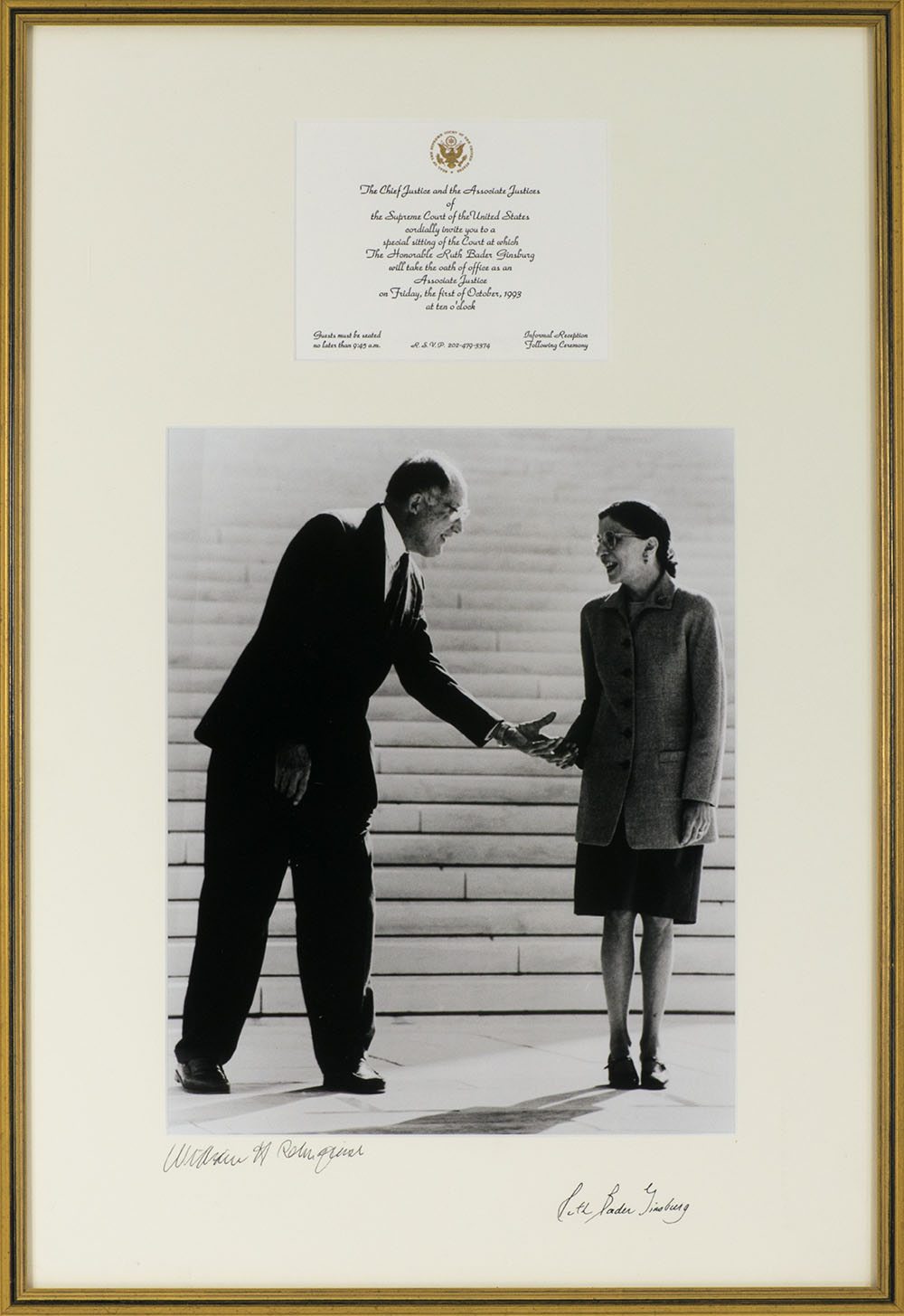 Chief Justice Warren E. Burger Signed 1985 Inauguration Program.