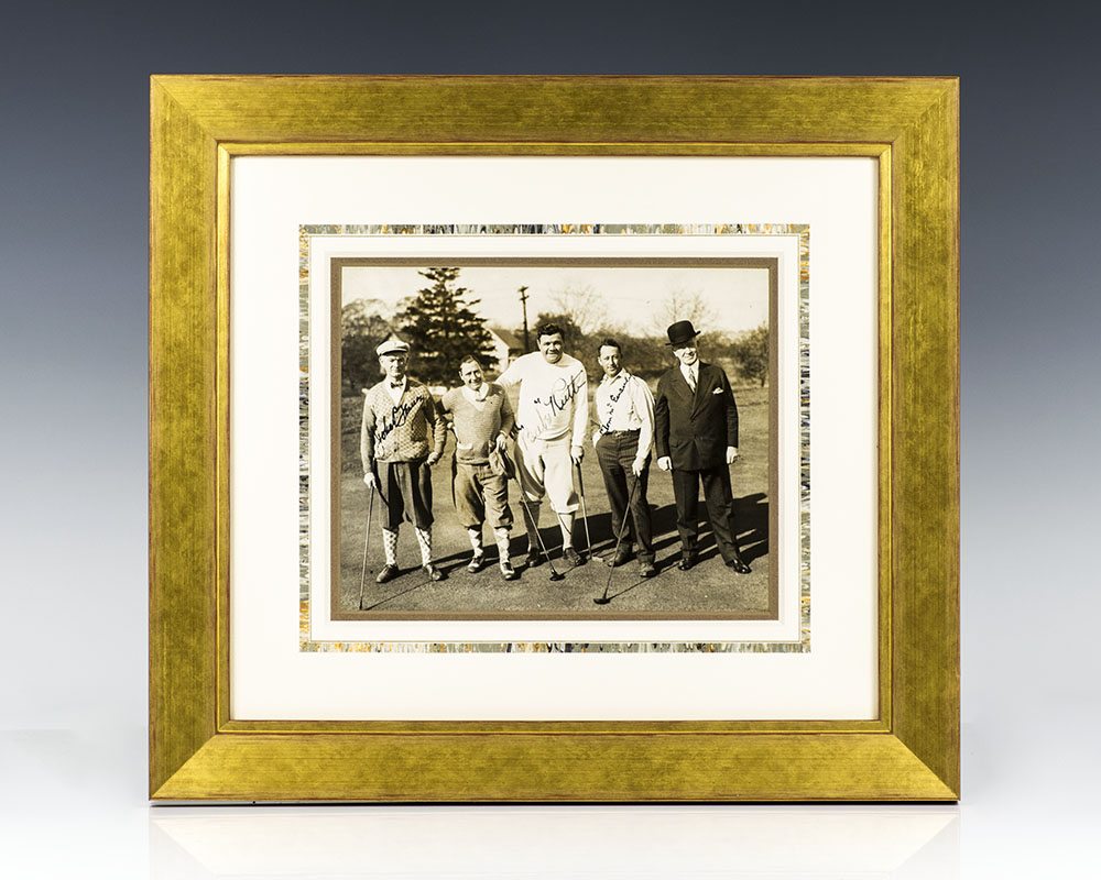 Babe Ruth Signed Photograph.