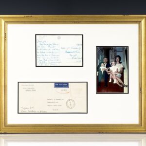 Jacqueline Kennedy Signed Postcard to John Kennedy, Jr.