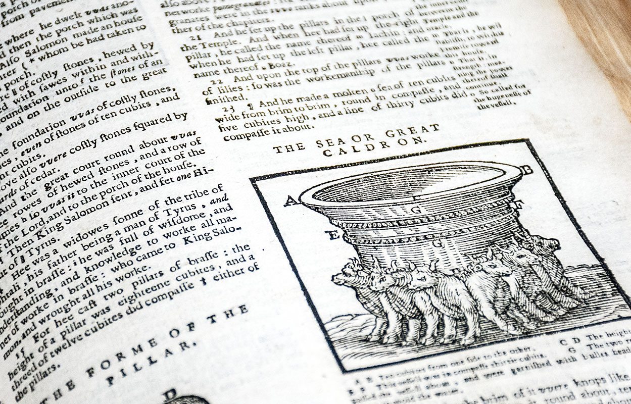 The Bible, that is, The holy Scriptures conteined in the Olde and Newe Testament, Translated according to the Ebrew and Greeke, and Conferred with the Best Translations in Diuers Languages.