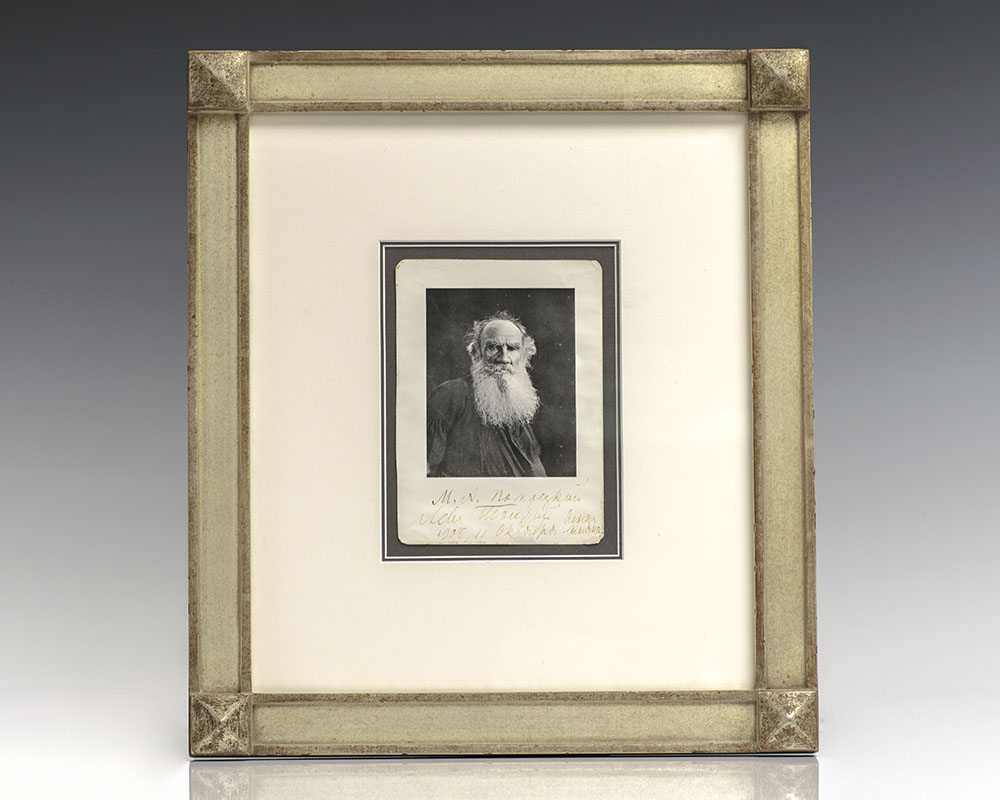 Leo Tolstoy Signed Photograph.