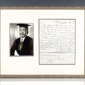 Martin Luther King Hand-written Autograph Letter Signed