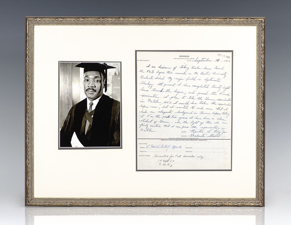 Martin Luther King, Jr. Hand-Written Autograph Letter Signed.