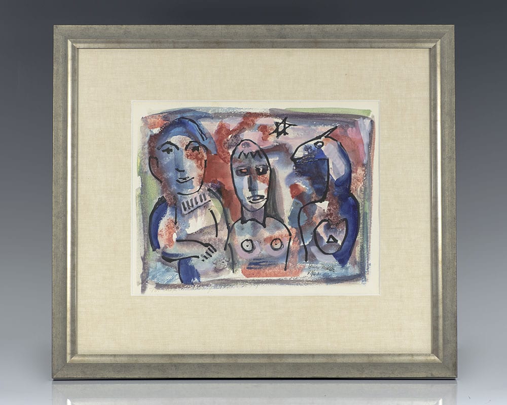 Henry Miller Original Watercolor Painting.