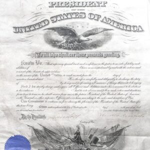 Document Signed by Theodore Roosevelt and Elihu Root